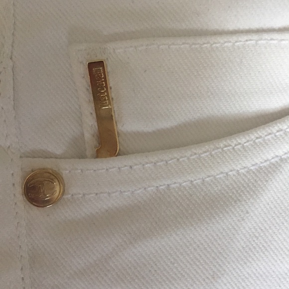 Just Cavalli White Straight Leg Jeans - Picture 2 of 6